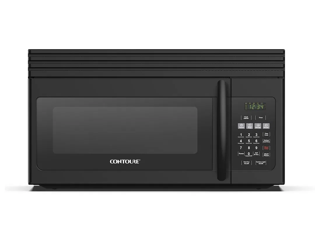RV-400-BK-OTR – NAT.QUALITY Microwave Oven, Over-The-Range 30 Inch Width Black With Mounting Bracket